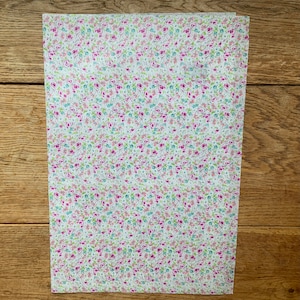 Decopatch Decoupage Bogen Papier No 717 Pastell Blumen Weiß Rosa Blau