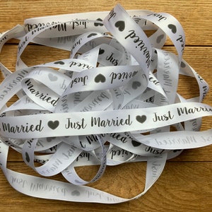 Just Married Wedding Ribbon