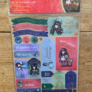 Santoro Gorjuss Christmas Gestanzte Sentiment Pack