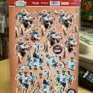 Hunkydory A4 Die Cut Decoupage Topper Sport Rugby Football