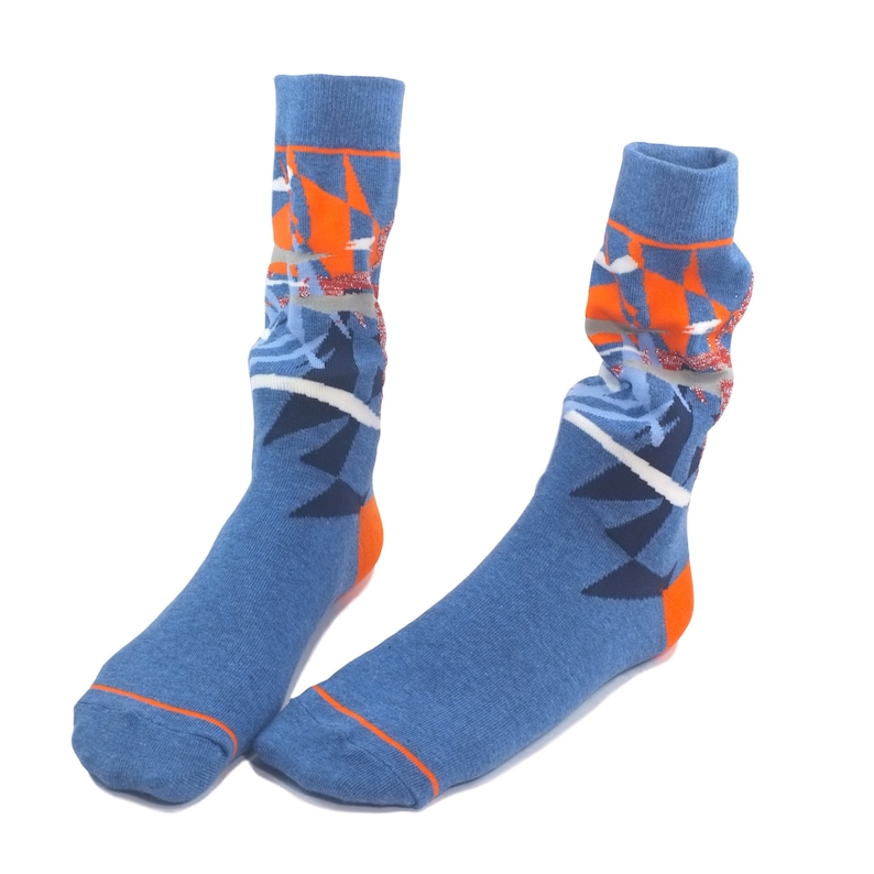 Glacier Abstract Socks Fun Socks Cool Socks Crew Socks Unique Socks Funky Socks Mens Socks Socks for her Socks for him