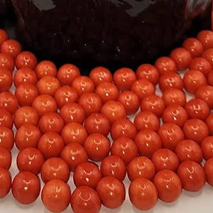 Bayside candy 0.5&quot; small gumballs (cherry red/orange 0.5&quot;, 3lb)