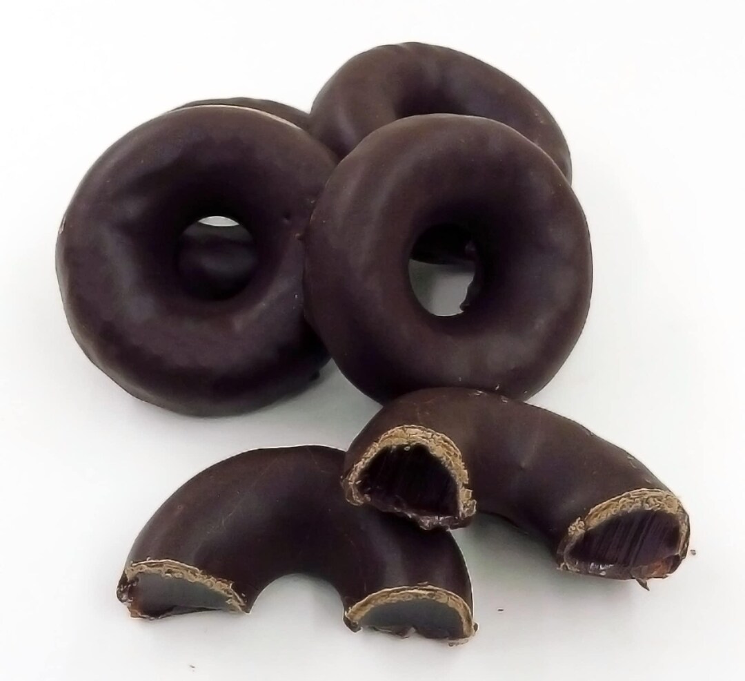 Bayside Candy Chocolate Raspberry Rings - Dark Chocolate Covered ...