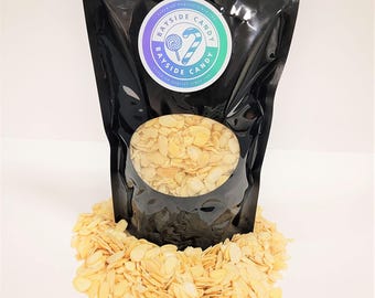 Bayside candy almonds (raw, sliced, slivered, blanched, roasted, salted) (1lb, 2lb, 3lb)