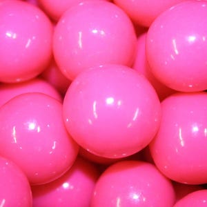 Bayside candy 1&quot; large gumballs - colored gumball collection - gumball machine - shimmer and solid colors (pink gumballs 1&quot; large, 3lb)