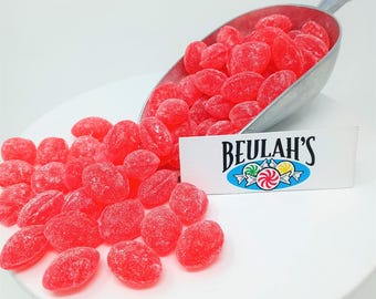 Sanded peppermint drops old fashioned hard candy 1 pound claey's candies