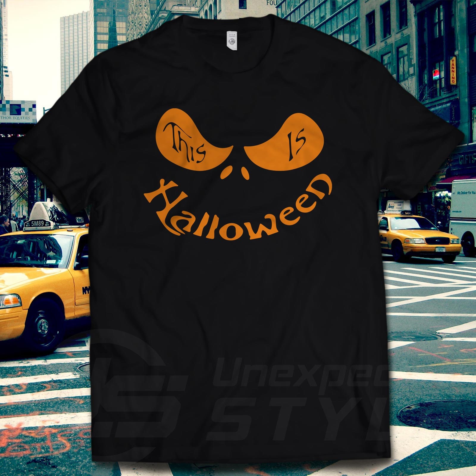 Image of O3 Halloween Pumpkin T-Shirt Funny T Shirt Skull Fancy Dress All Sizes - Unisex Ladies Kids