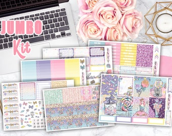 Sugar Rush Weekly kits planner stickers || Vertical layout planners