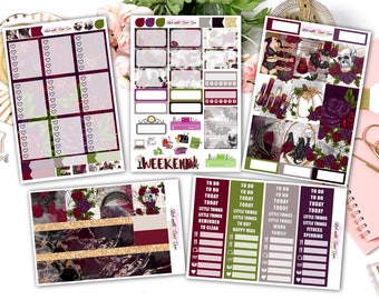 NEW FORMAT || "Witch Affair" weekly kits planner stickers || Erin Condren planner vertical layout