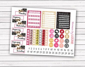 Paris Dream add-on stickers || Erin Condren planner vertical layout