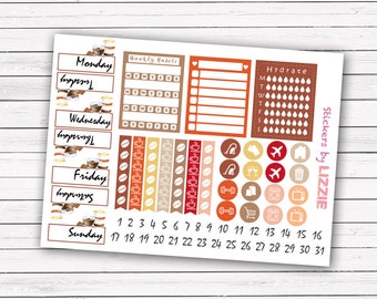 Cafe Love add-on stickers || Erin Condren planner vertical layout