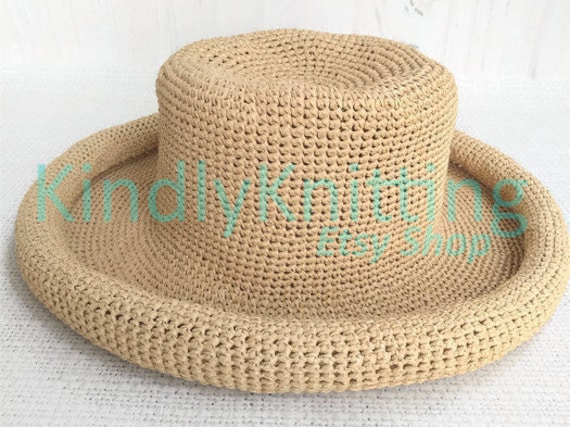 rolled brim straw hats