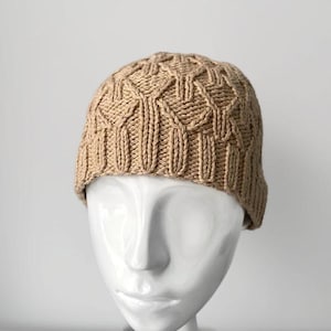 Cotton Knit Cap Organic Beanie Fisherman Hat Knitted For Men / Women