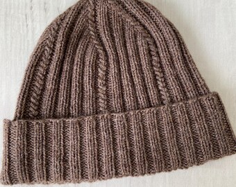 Mens Slouch Beanie for Big Head  Cuffed Hat