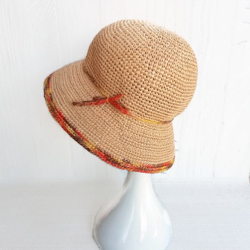 Summer Cloche Hat Brim Straw Hat Women 