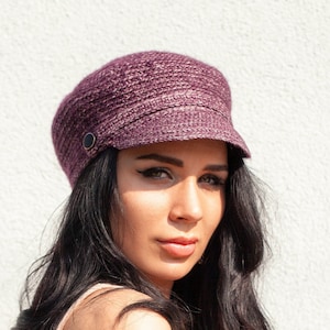Short brim baker boy hat women Newsboy hats cap Cabbie hat womens