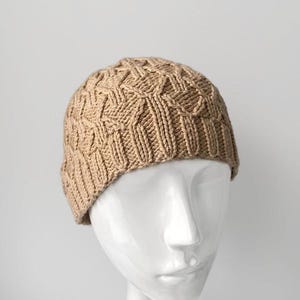 Organic Cotton Beanie Hand Knitted Skull Cap For Men / Women