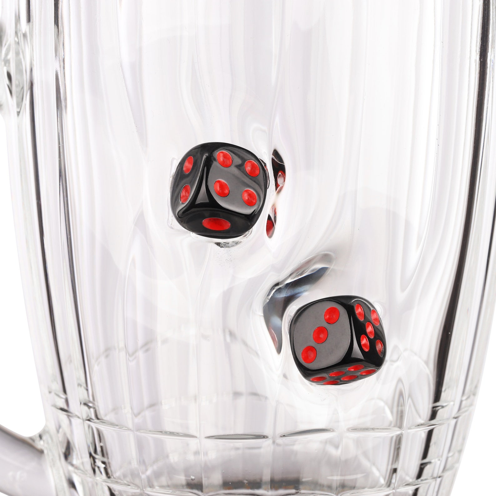 Mug with Dice Beer Tankard Groomsman Gift Glass Beer Etsy