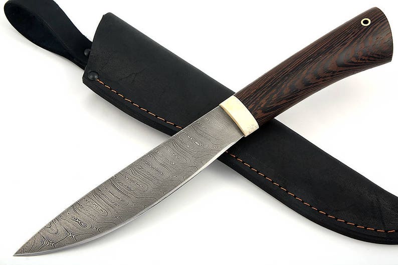Yakut Knife Big Hand Knife Bushcraft Knife Damascus Etsy
