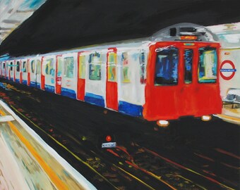 Late Night Tube, Painting