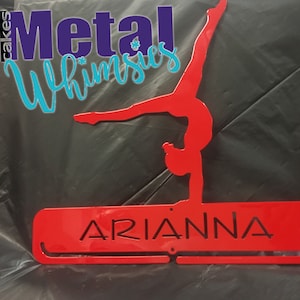 Single Silhouette Medal Ribbon Hanger Sports Dance Gymnastics