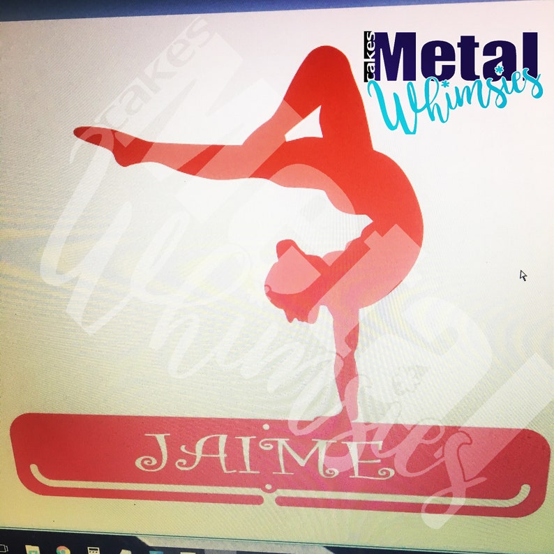 Single Silhouette Medal Ribbon Hanger Sports Dance Gymnastics Etsy