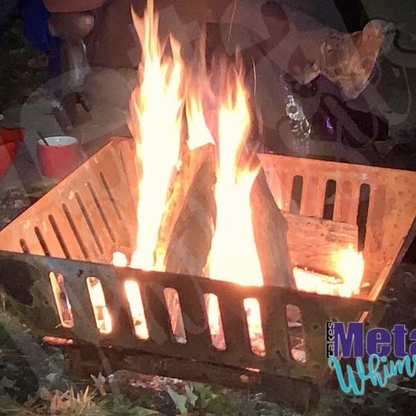 Collapsible Fire Pit. Approximately 30" wide 3/16 US Steel