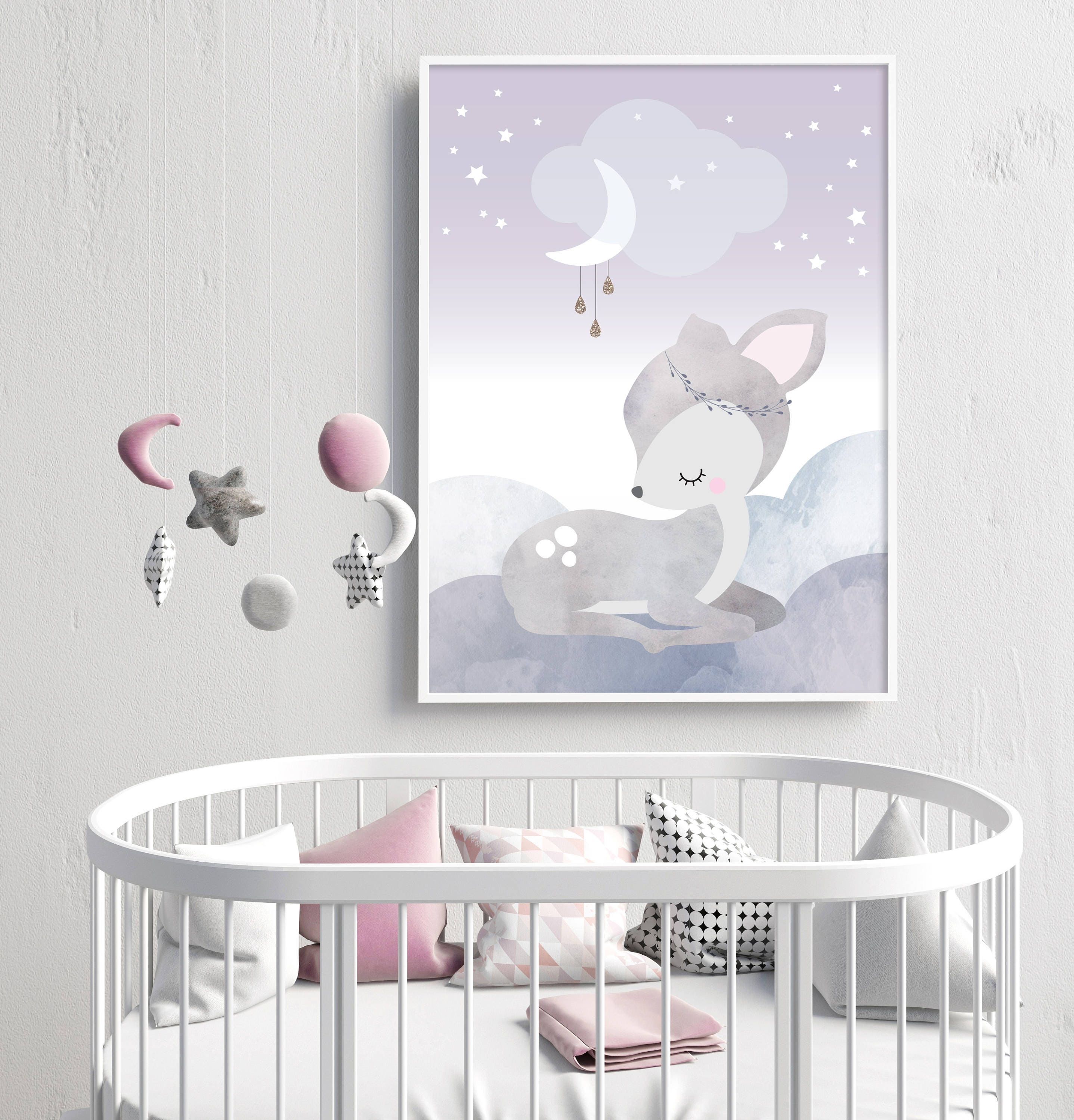 pink deer nursery