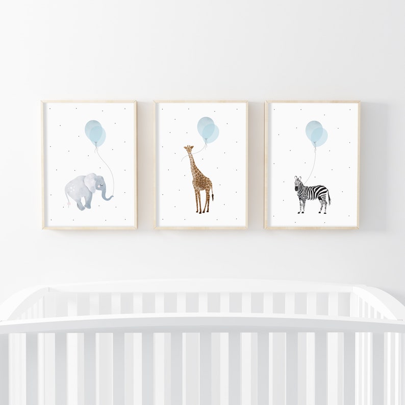 set of 3 nursery prints