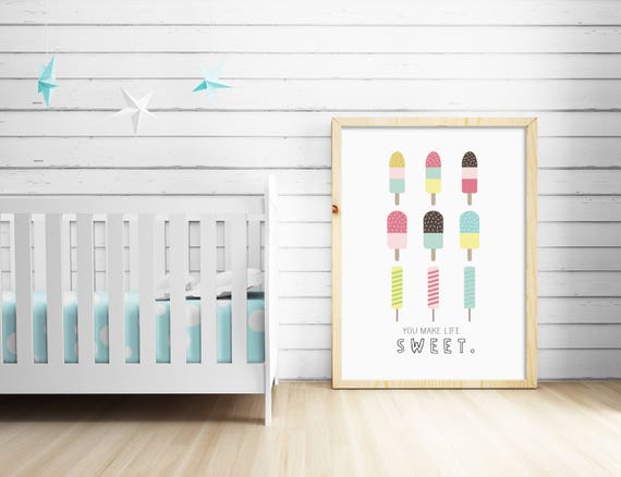 We Are Dotty About You Print Scandinavian Nursery Art 8 x 10 Inches Unframed