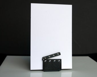 Clapperboard Place Card Holders, Clapperboard Wedding Name Stand, Wedding Name Place Holders, Hollywood Theme Seating Name Place Holder