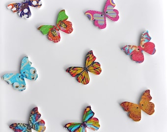 Butterfly Fridge Magnets, Butterfly Home Decorations, Butterfly Magnetic Decor, Butterfly Decorative Magnets, Set of 5 Fun Magnets