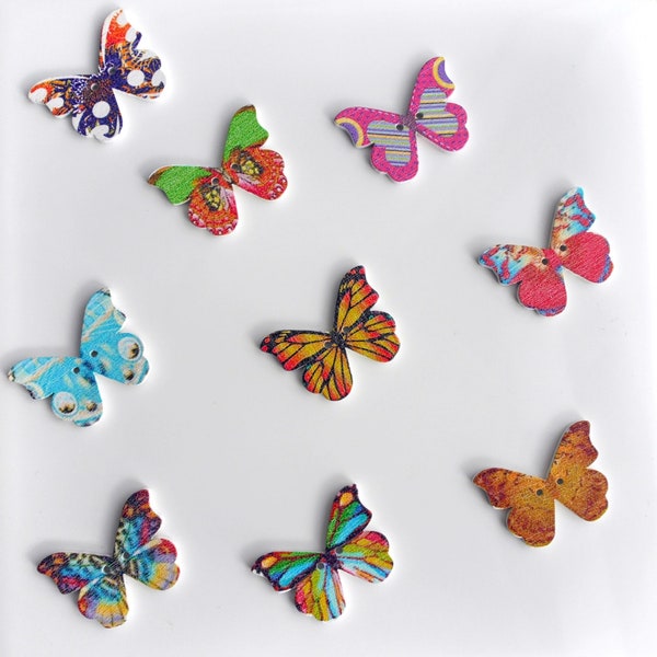 Butterfly Fridge Magnets, Butterfly Home Decorations, Butterfly Magnetic Decor, Butterfly Decorative Magnets, Set of 5 Fun Magnets