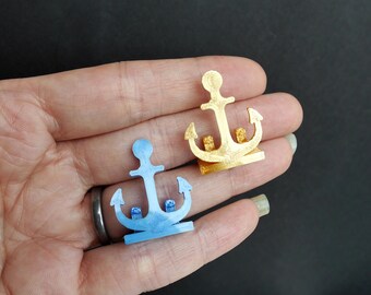 Anchor Wedding Name Place Holder, Nautical Escort Card Name Holder, Boat Theme Party Name Card Stand, Boat Anchor Shaped Name Display Holder