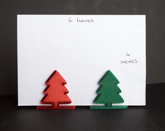 Christmas Tree Shape Name Card Holders, Christmas Theme Place Card Holders, Christmas Wedding Seating Name Stands, Festive Name Card Holders
