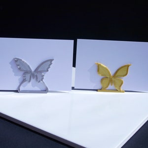 NUOBESTY 2Pcs Table place card holder butterfly picture holder photo holder menu memo clips for wedding favor pink 