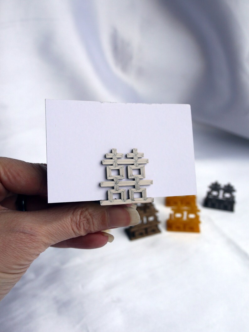 Large Double Happiness Symbol Wedding Name Stand Chinese Etsy