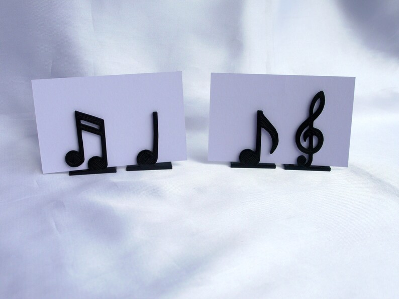 Music Note Wedding Place Holders Rose Gold Card Holders Etsy