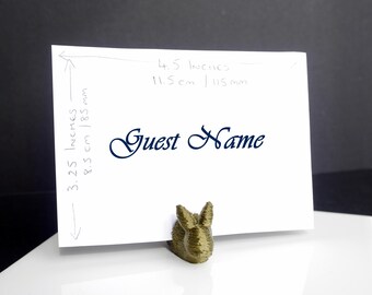 Bunny Shape Escort Card Holders, Bunny Rabbit Name Place Stands, Easter Rabbit Card Stand, Bunny Rabbit Tablescape, Rabbit Place Card Holder