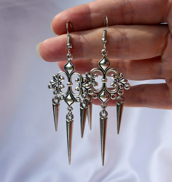 Buy Mismatched Spike Earrings, a Pair of Asymmetrical Stud Post Earrings,  Silver Colour Spike Jewellery for Men or Women Online in India - Etsy