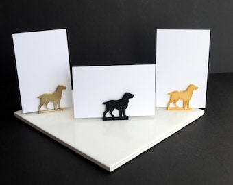 Springer Spaniel Dog Shaped Place Holders, Dog Shape Wedding Name Stands, Springer Shape Card Holders, Dog Themed Event Party Name Holders