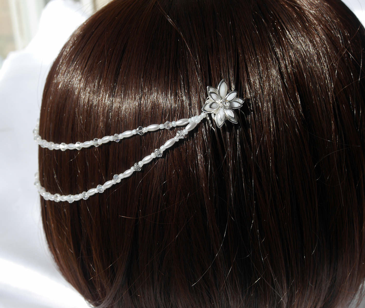 Wedding hair accessory Bridal hair piece White bridal hair Etsy