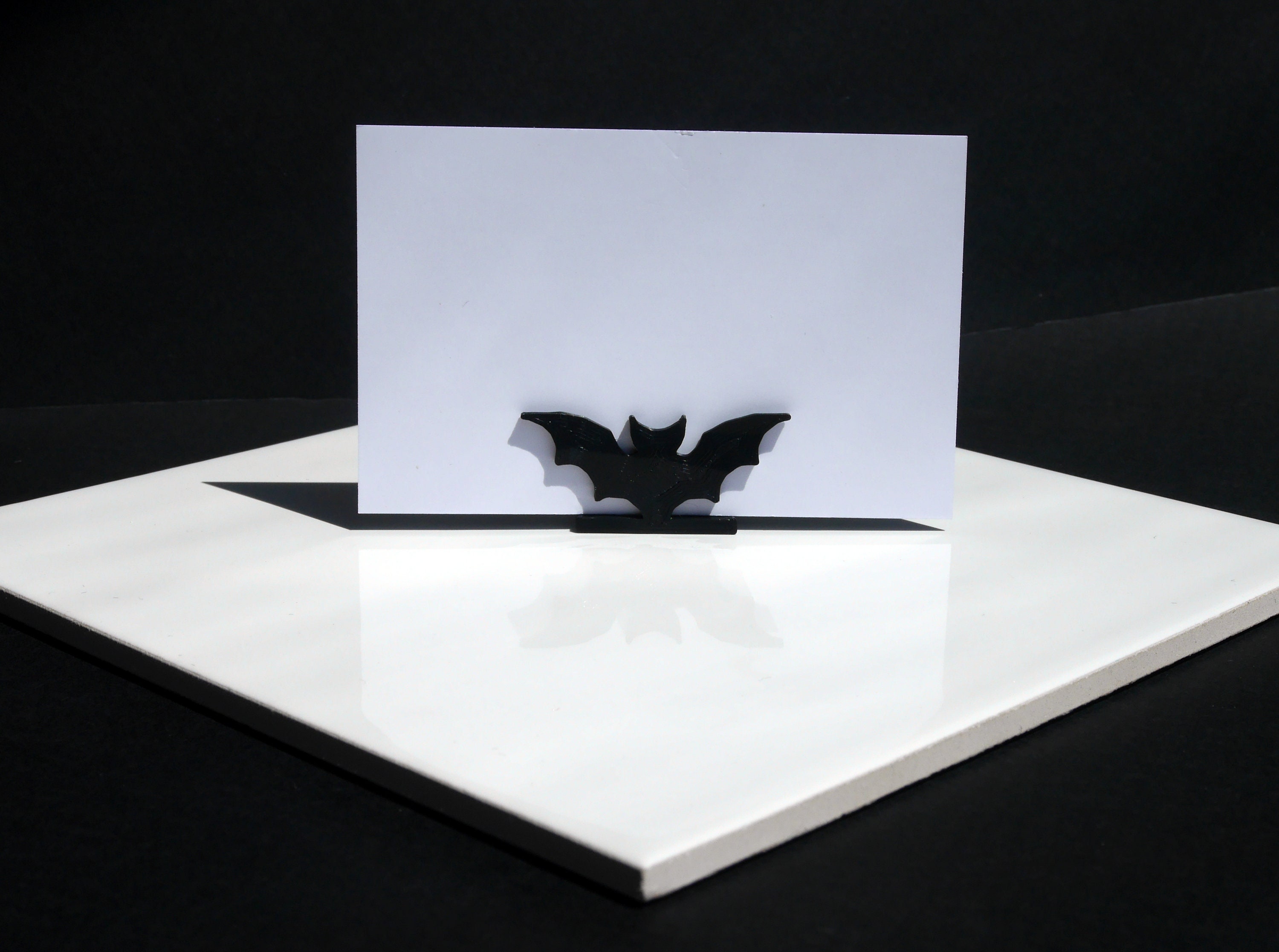 Gothic Black Bat Name Card Holders