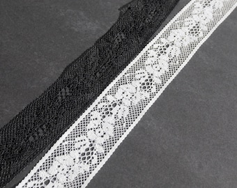 Black Lace Choker Necklace, Bohemian Black Choker, Floral Black Lace Choker, Simple Black Delicate Lace Choker, Extra Long Black Chokers