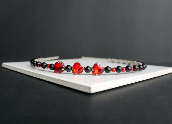 Queen of Hearts Beaded Headband Queen of Hearts Beaded Headband