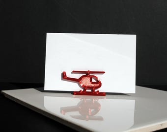Helicopter Shape Name Stands, Aviation Theme Name Displays, Pilot Name Holders, Chopper Escort Card Holder, Aircraft Seating Place Holders