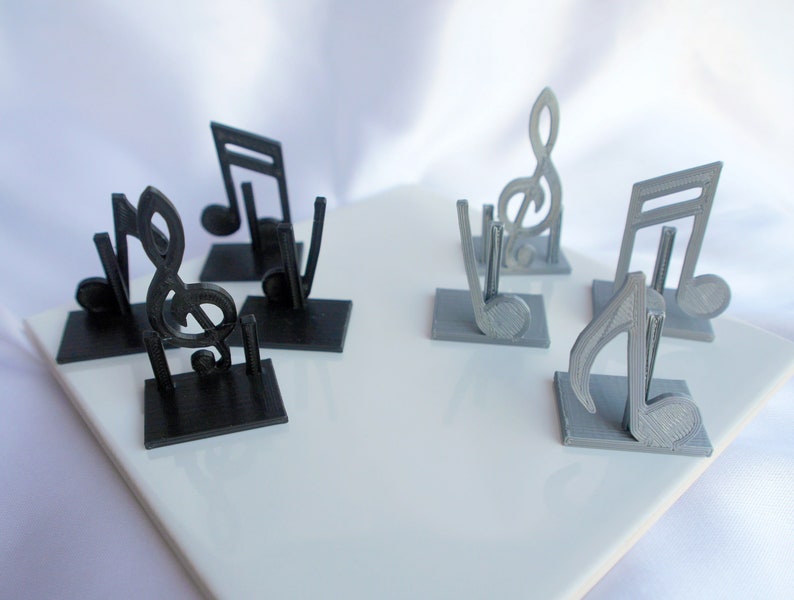 Music Note Wedding Place Holders Rose Gold Card Holders Etsy