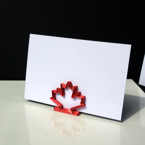 Canadian Maple Leaf Shape Wedding Name Stand, Wedding Name Display, Maple Leaf Table Name Holder, Seating Name Holder, Canadian Wedding
