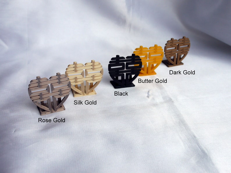 Double Happiness Symbol Wedding Name Stands Wedding Name Etsy UK