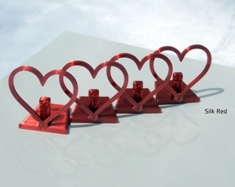 Heart Shaped Place Holders, Heart Shaped Wedding Name Stands, Heart Wedding Name Displays, Heart Seating Name Holders, Wedding Name Holders
